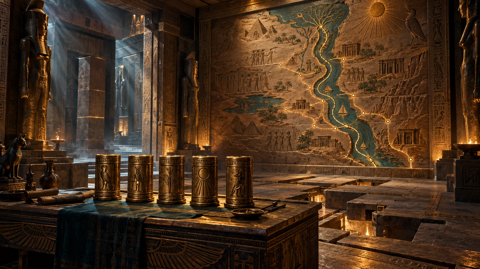 The Map Room of the Cartouche